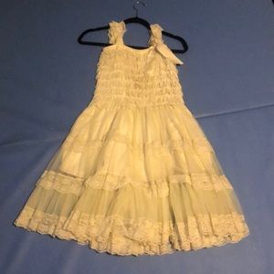 White ruffle dress